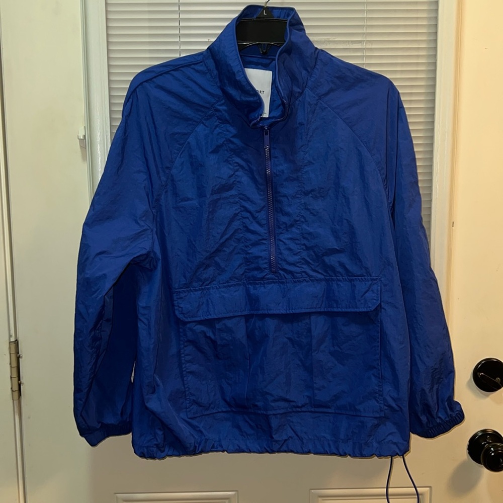 BR SPORT BANANA REPUBLIC,CRINKLE NYLON WINDBREAKER